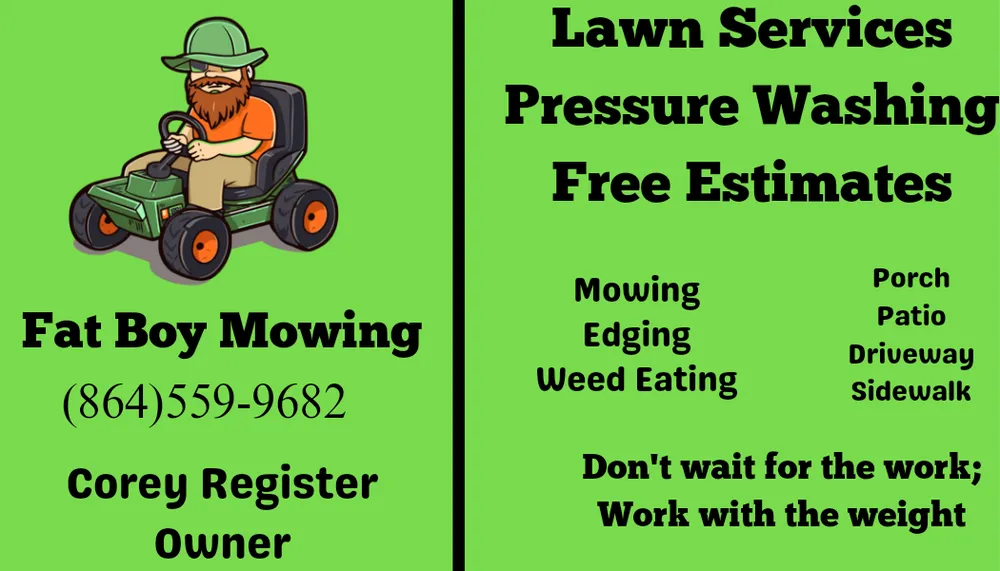 Trusted residential landscaping in Clinton, SC by Fat Boy Mowing