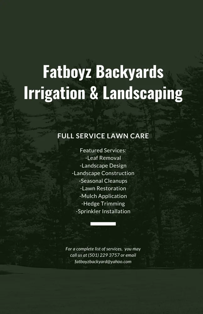 Top-rated yard cleanup service in Malvern, AR by Fatboyz Backyards