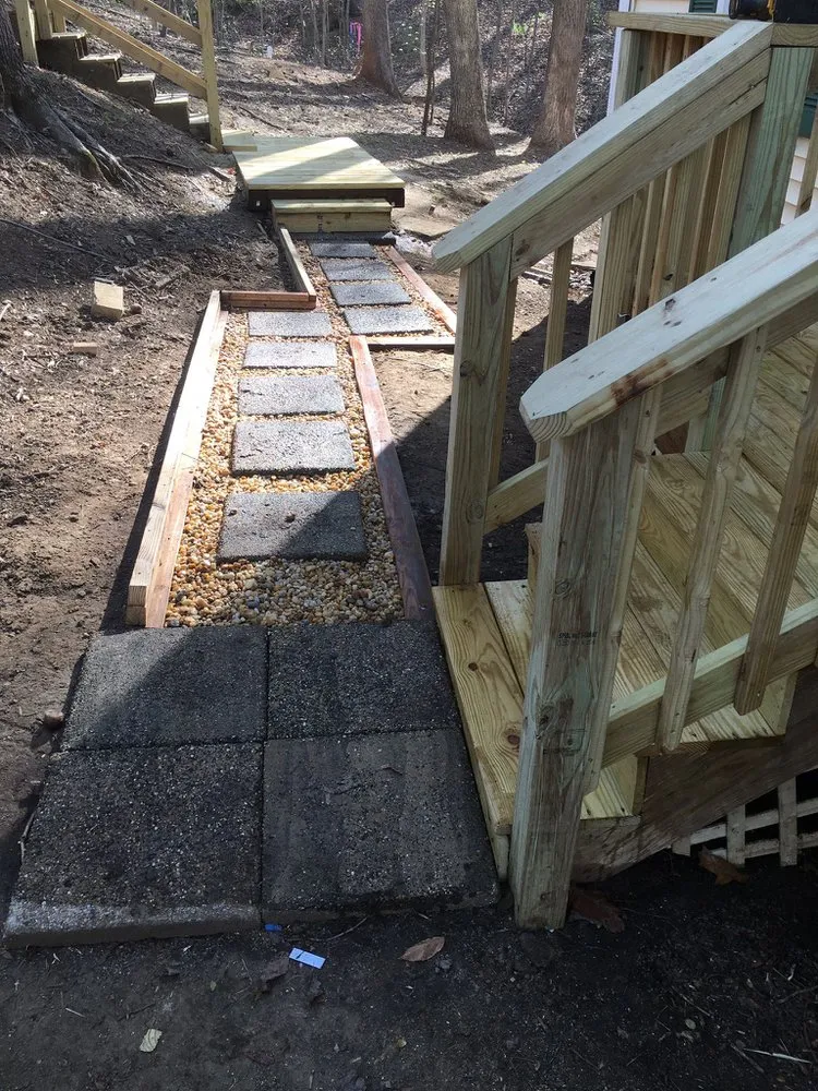 Local residential landscaping with custom design in Sudley Springs, VA by Father & Son’s General Services