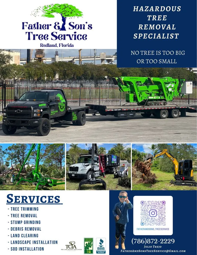 Local landscape design with custom design in Homestead, FL by Father & Sons Tree Service