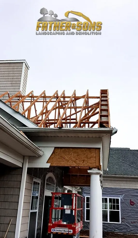 Professional residential landscaping for year-round maintenance in Woburn, MA by Father & Sons