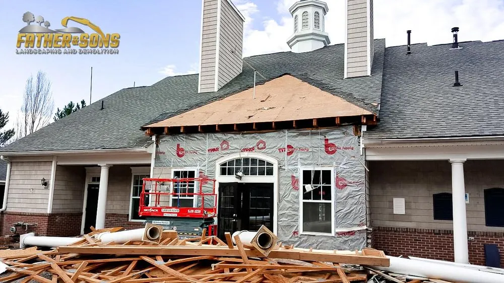 Custom yard maintenance in Woburn, MA by Father & Sons