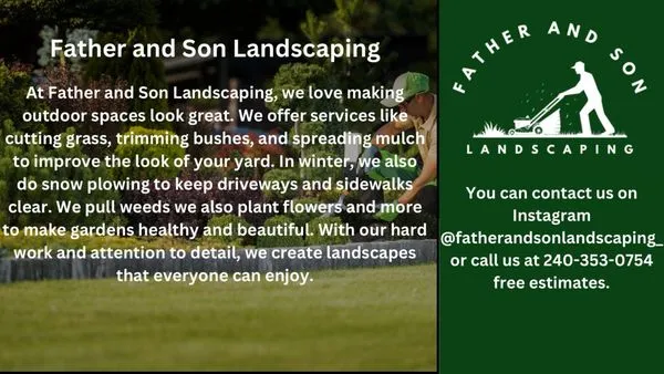 Father and Son Landscaping Logo