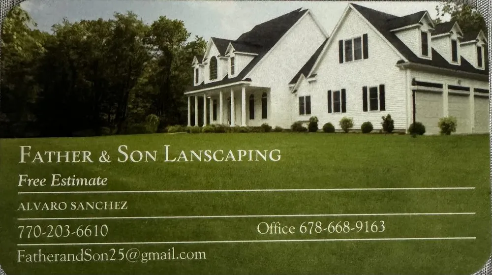 Top-rated landscape installation for residential properties across Tucker, GA - Father and son landscaping