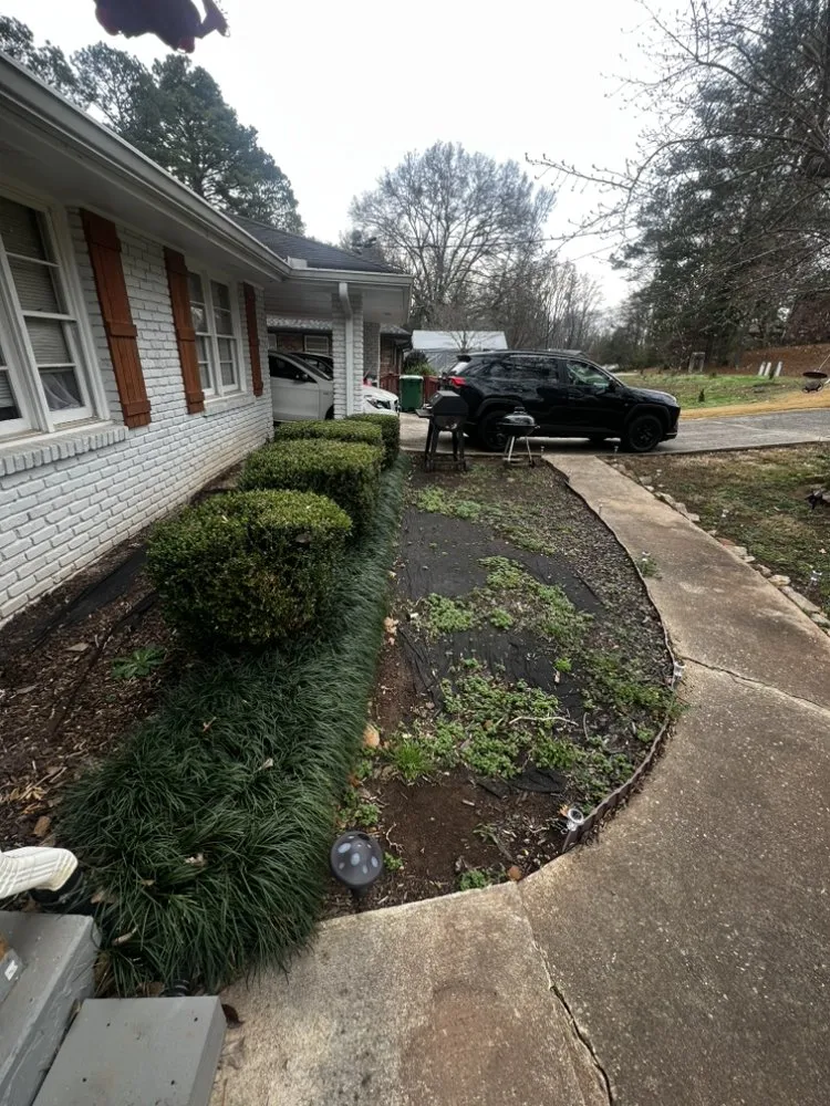 Reliable garden landscaping experts serving Tucker, GA - Father and son landscaping