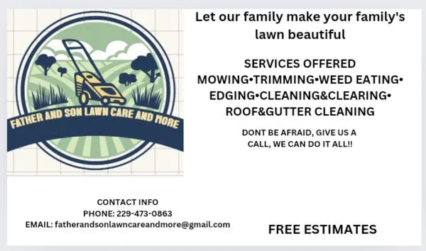 Father And Son Lawn Care And More Logo
