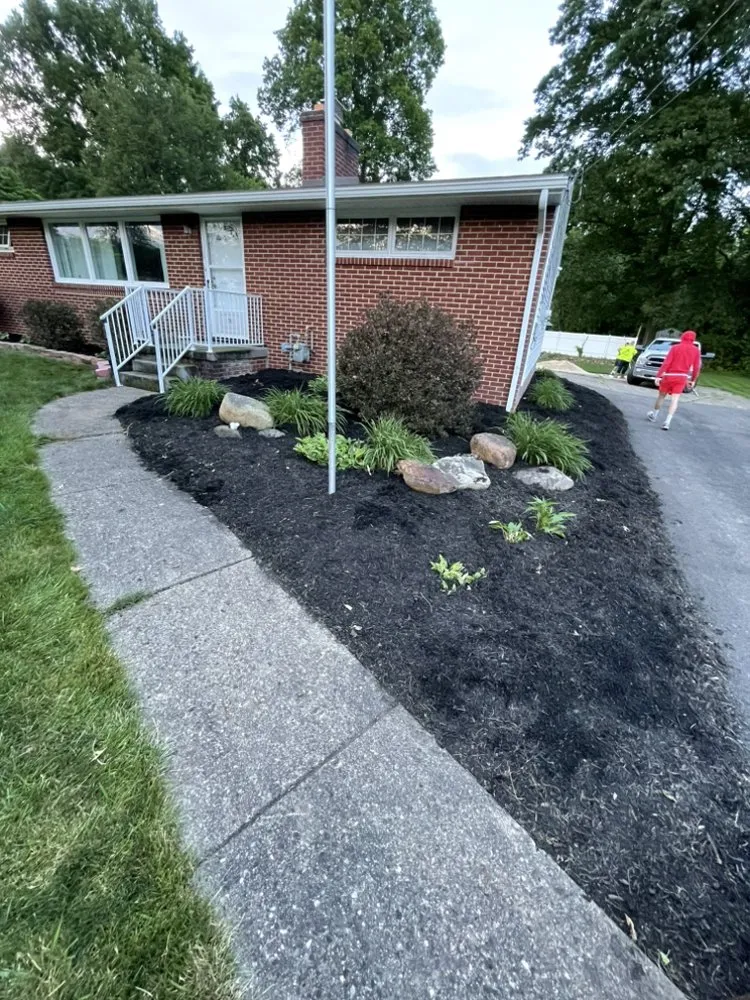 Professional garden landscaping in Akron, OH by Father and Sons Landscaping