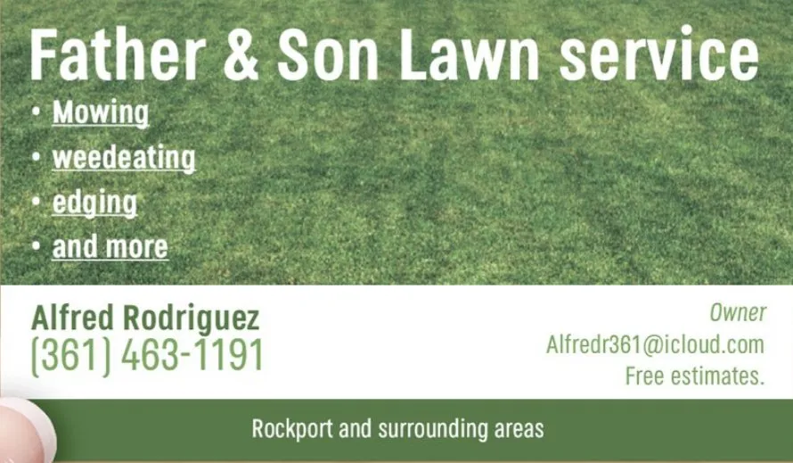 Professional outdoor landscaping in Rockport, TX by Father And Sons Lawn Service
