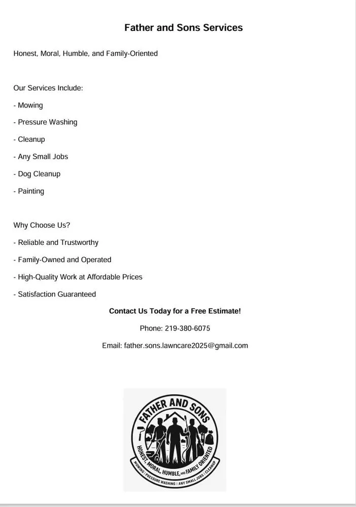 Professional lawn care service with custom design in La Porte, IN by Father And Sons Lawncare Services