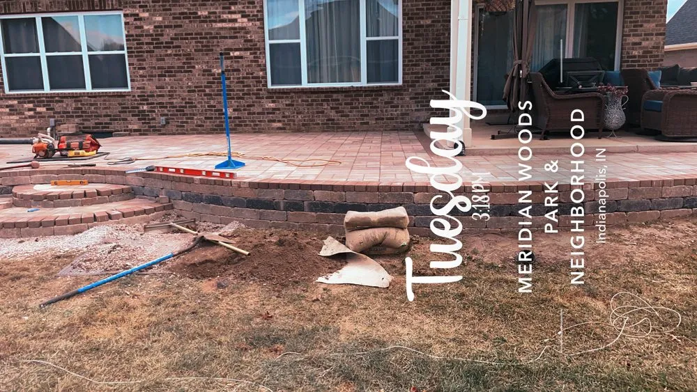 Custom landscape installation in Mooresville, IN - Father and sons solutions