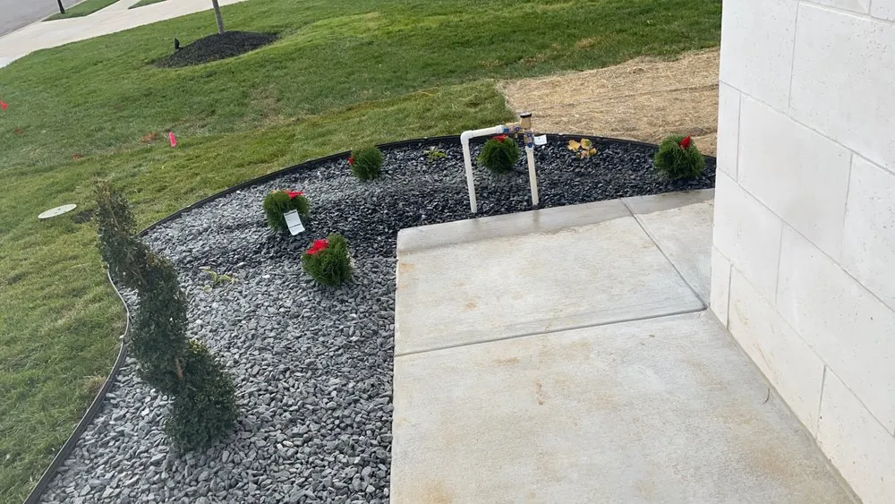 Custom landscape installation in Mooresville, IN - Father and sons solutions