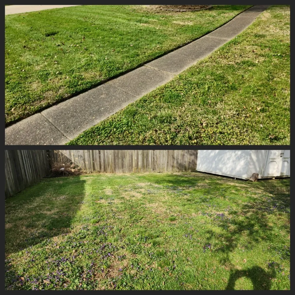 Custom garden landscaping with custom design in Evansville, IN by Faughn Lawn Care