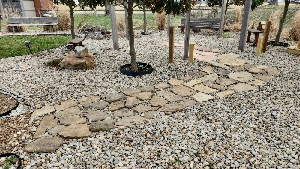 Custom yard cleanup service for homes in Evansville, IN by Faughn Lawn Care