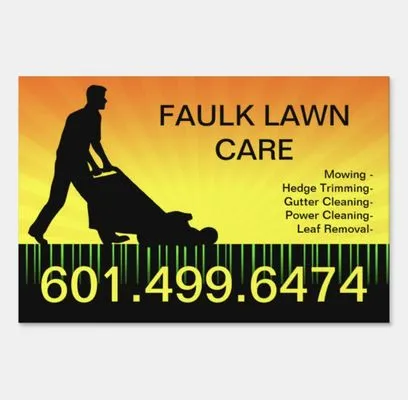 Faulk Lawn Care Logo