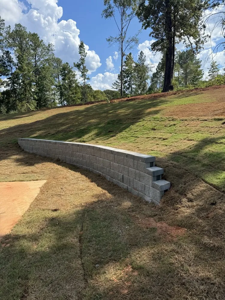 Professional outdoor landscaping with custom design in Pine Mountain, GA by Faulkner’s Landscaping