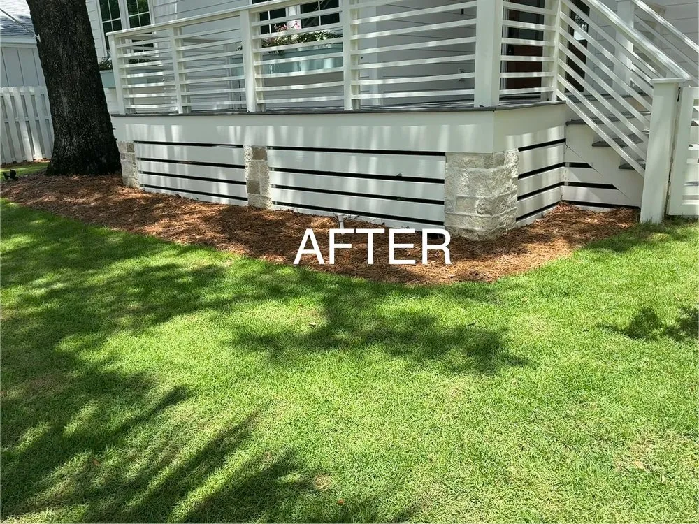 Custom landscape installation for year-round maintenance in Freeport, FL by Faye’s Lawn Services