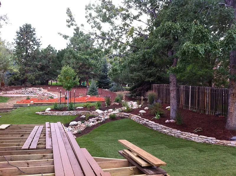 Top-rated lawn care service with custom design in Colorado Springs, CO by F&B Landscaping
