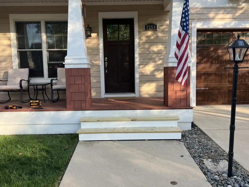 Custom landscape installation in Chesterton, IN - F&D Property Management