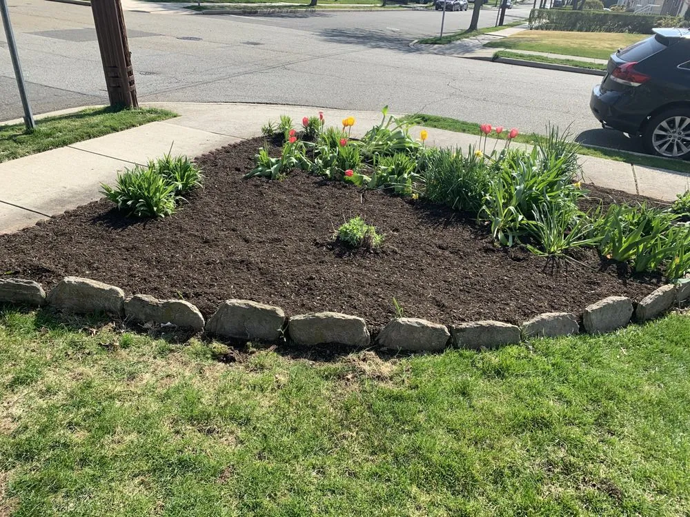 Affordable landscape installation with custom design in Paterson, NJ by F&E Garden Maintenance