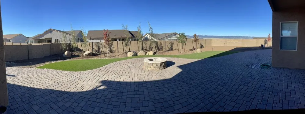 Custom yard cleanup service in Chino Valley, AZ by Fearno Landscaping