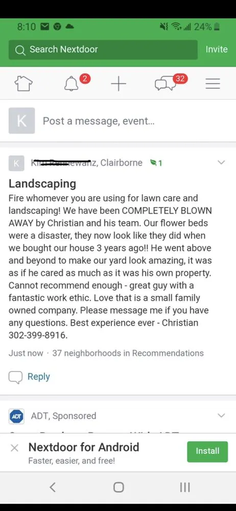 Reliable landscape design in Newark, DE - Federico Alvarez Landscaping