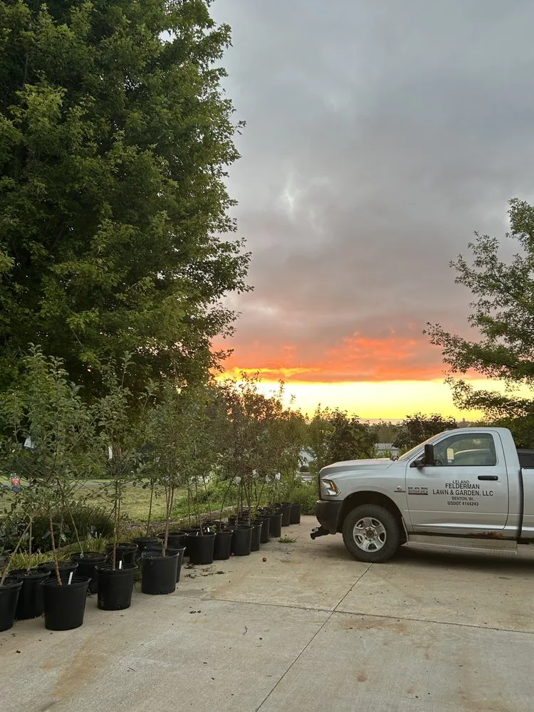 Professional yard cleanup service with custom design in Benton, WI by Felderman Lawn & Garden