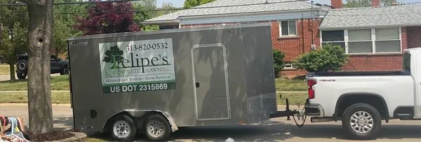 Felipe's Complete Lawn Maintenance Service Logo