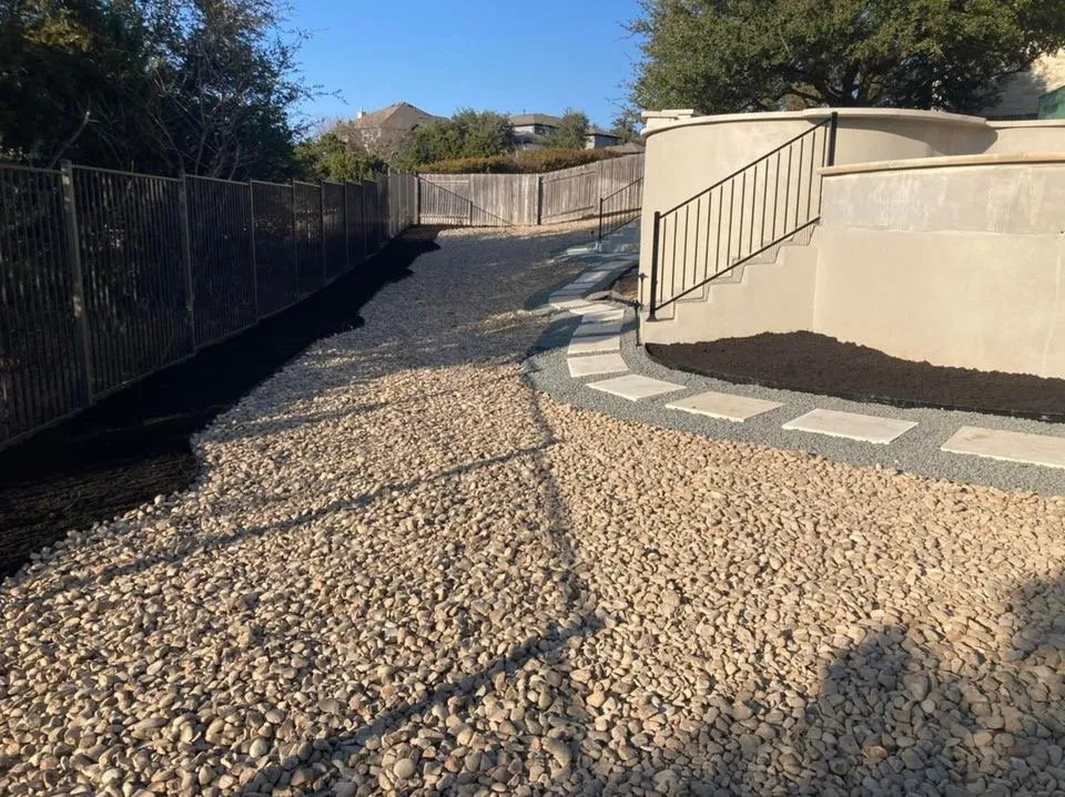 Local landscape installation in Taylor, TX by Felipe’s Landscape & Masonry