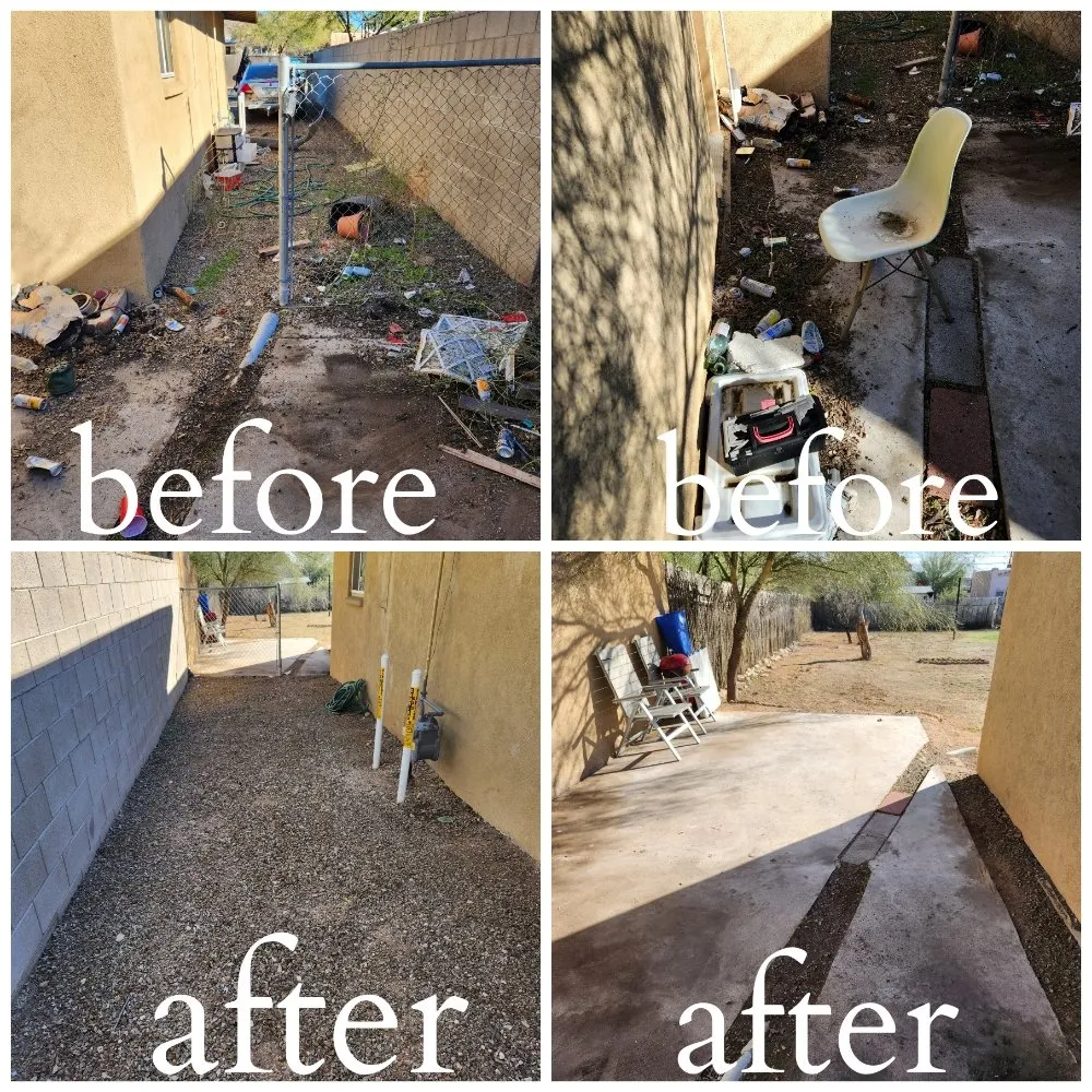 Reliable landscaping services for homes in Tucson, AZ by Felix's Yard Renewal and Trash Removal