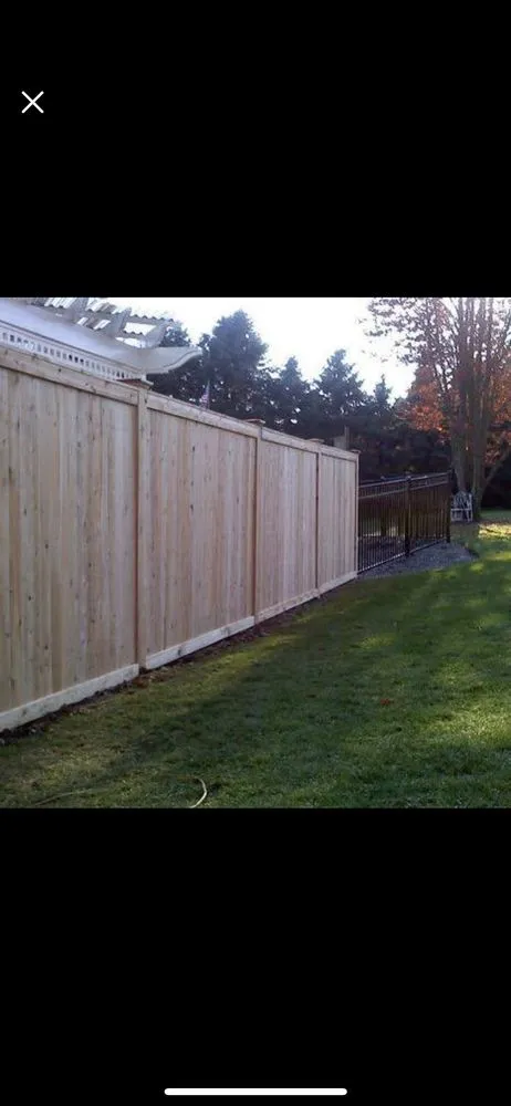 Custom residential landscaping in Rockland, MA by Fence & More