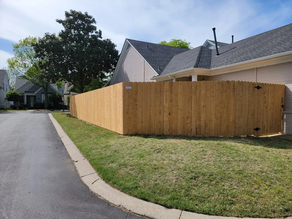 Custom landscape installation in Memphis, TN by Fences Plus