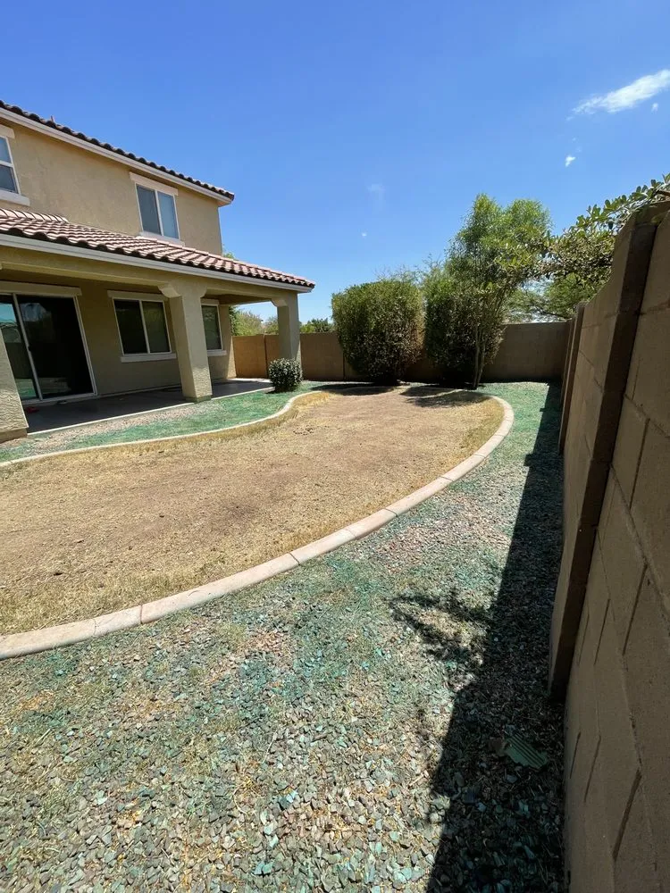Reliable lawn mowing service for beautiful yards in Peoria, AZ by Fenix Landscape & Hard Scape