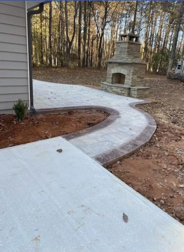Professional outdoor landscaping in Sharpsburg, GA by Fenner Contracting