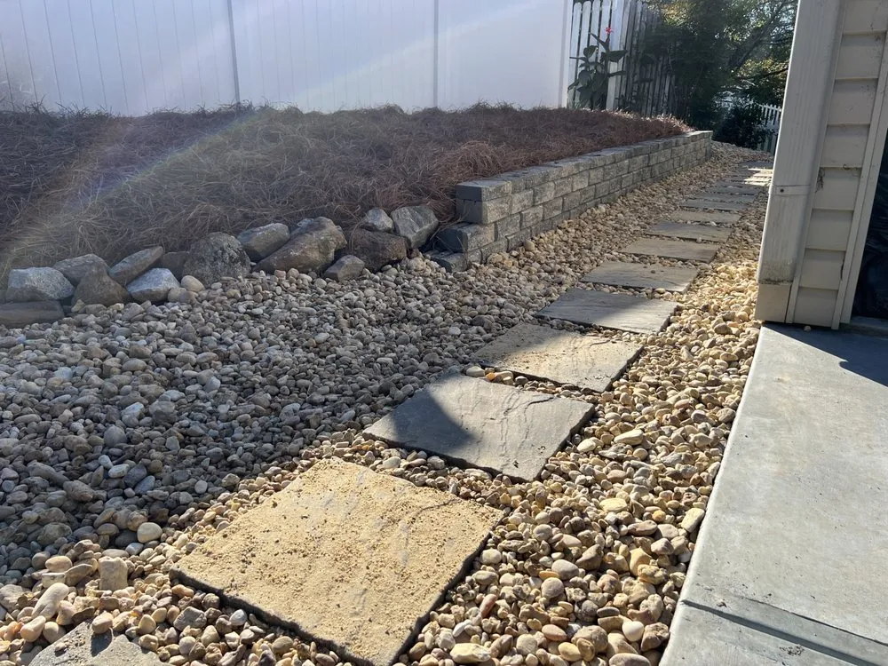 Expert garden landscaping in Sharpsburg, GA by Fenner Contracting
