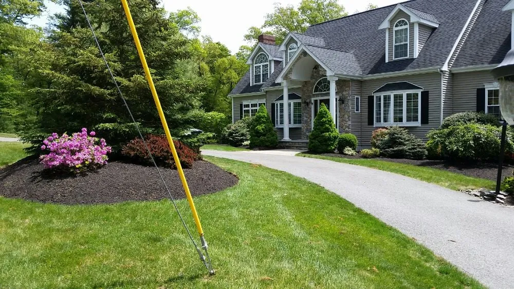 Custom landscape design in Wrentham, MA by Fenway Landscaping
