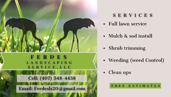 Ferdes Landscaping Service Logo