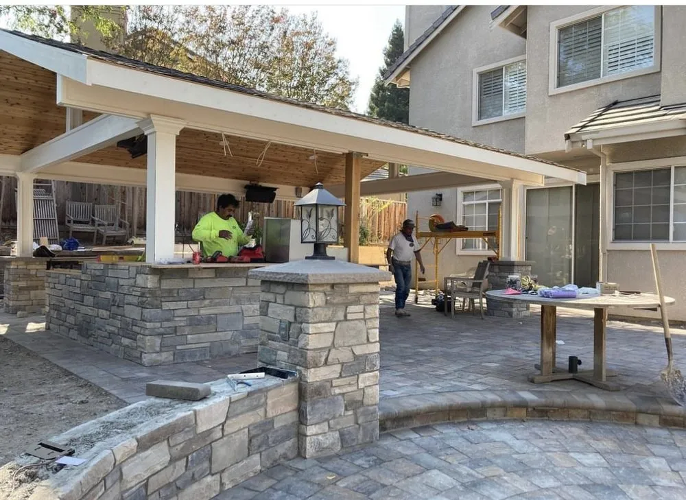 Custom outdoor landscaping in Concord, CA by Fernandez & Sons Landscaping