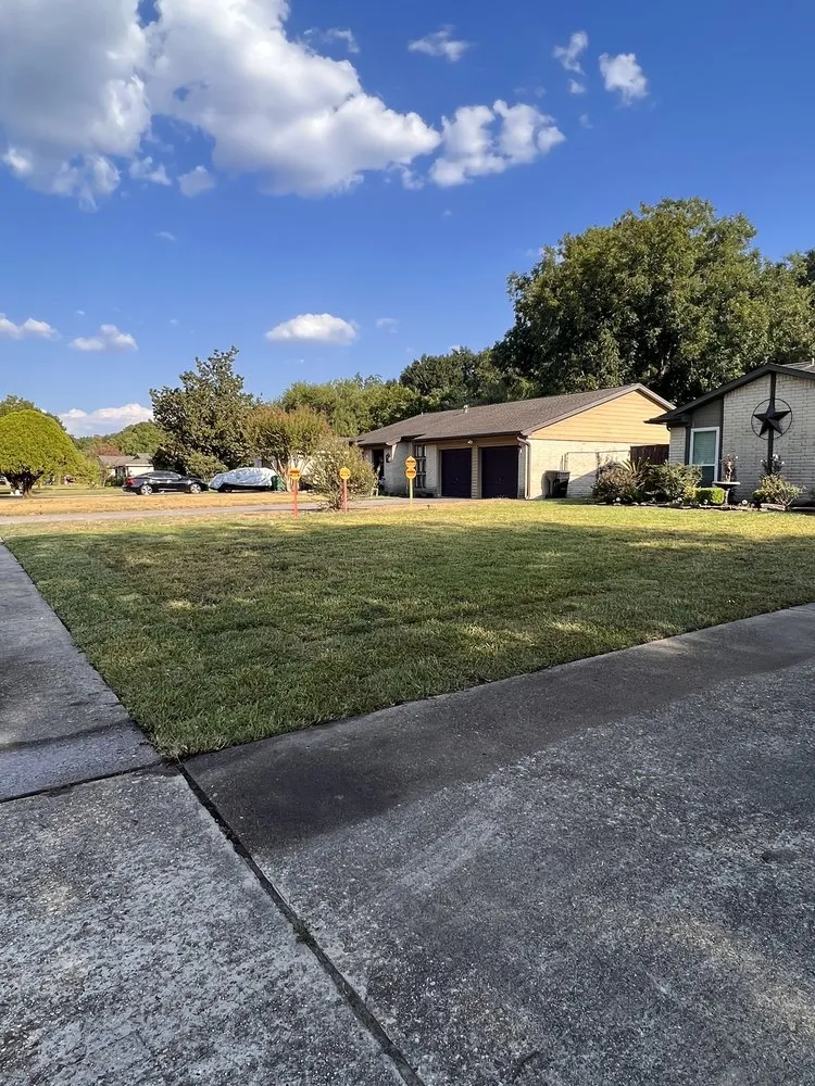 Professional yard maintenance in Houston, TX by Fernandez Landscape Contractors Services