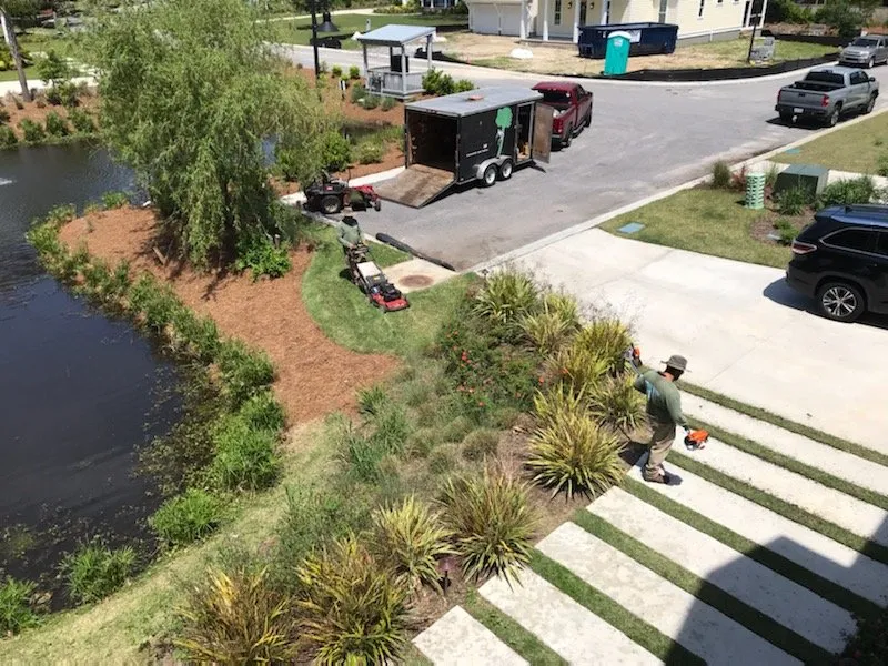 Affordable landscape installation in Summerville, SC by Fernandez Landscaping
