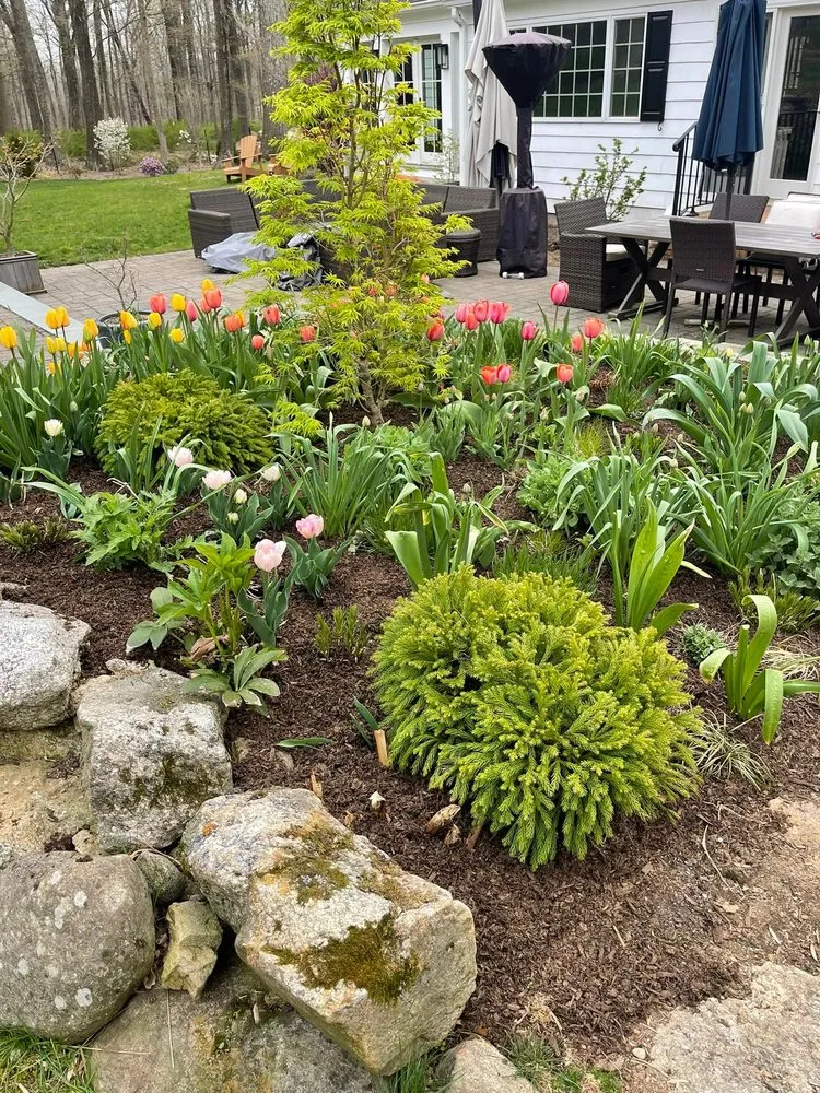 Reliable lawn mowing service with custom design in Morris Plains, NJ by Fernandez Masonry Landscaping