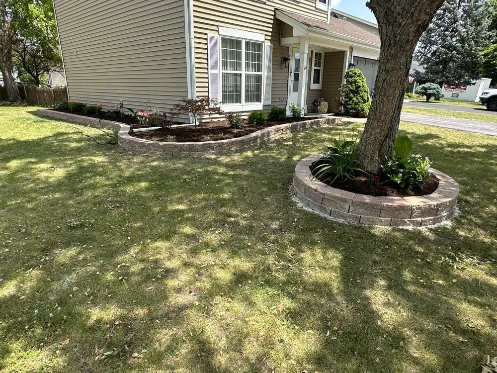 Custom garden landscaping near you in Joliet, IL by Fernando Landscaping