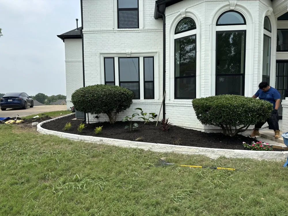 Reliable yard cleanup service with custom design across Mesquite, TX - Fernando Lawn services