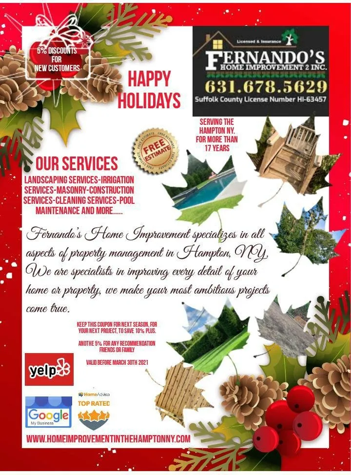 Custom lawn mowing service for outdoor upgrades across Watermill, NY - Fernando's Home Improvement