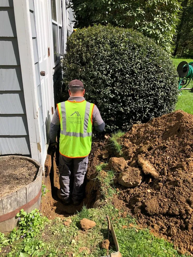 Custom yard cleanup service for residential properties across Ridgefield, CT - Ferrandino Enterprises