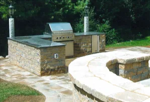 Professional landscape design for year-round maintenance in Carver, MA by Ferrari Landscaping