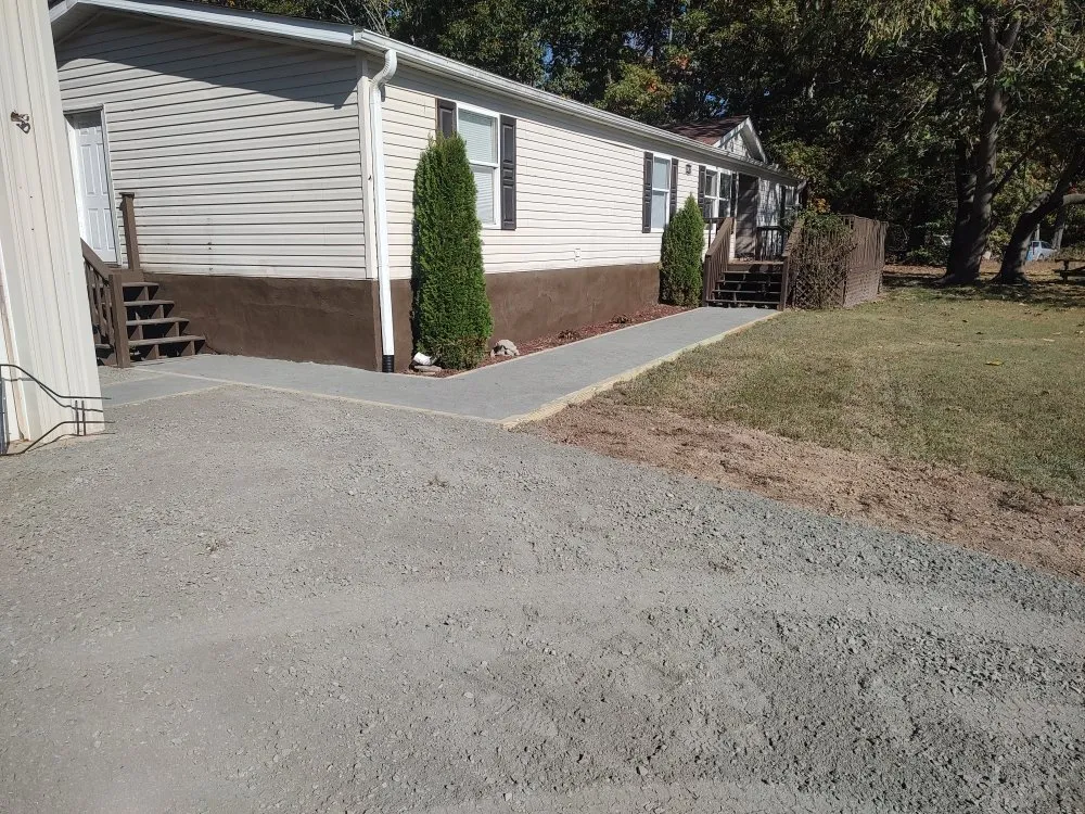 Custom garden landscaping in Madison, VA by Ferris Excavating