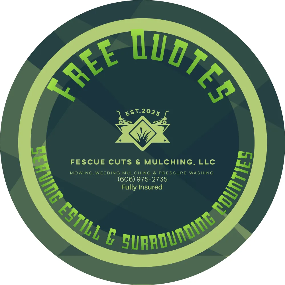 Expert yard maintenance for residential properties in Irvine, KY by Fescue Cuts & Mulching