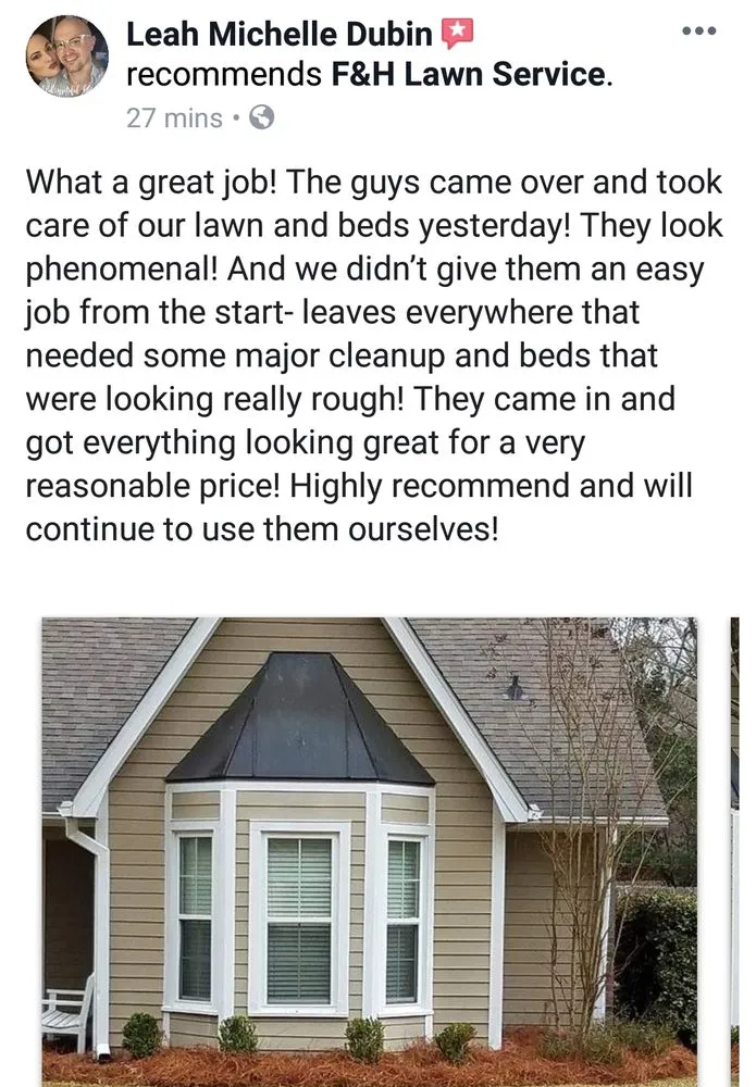 Custom lawn mowing service near you across Brandon, MS - F&H Lawn Service