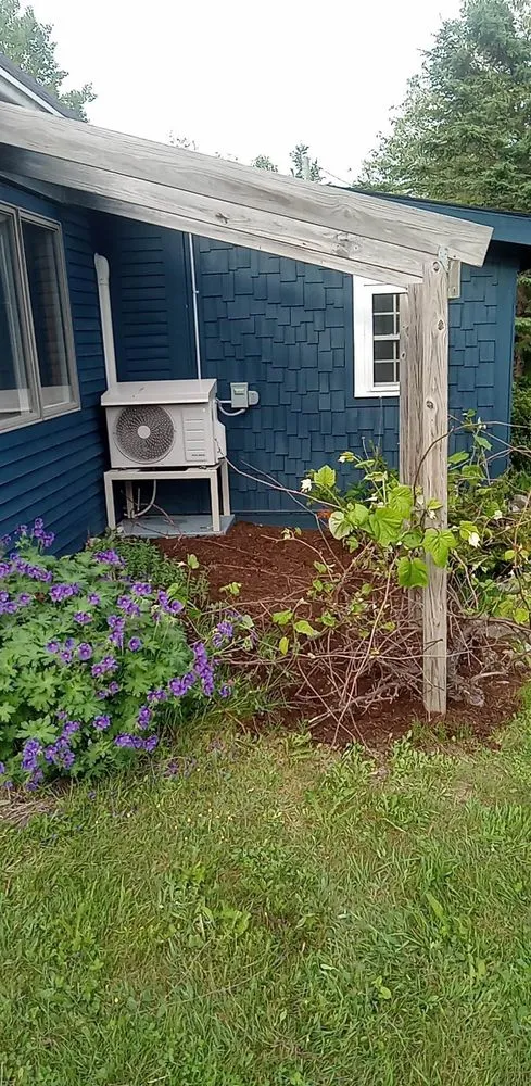 Professional landscape design with custom design in Milbridge, ME by Fickett Lawncare and Snow Removal