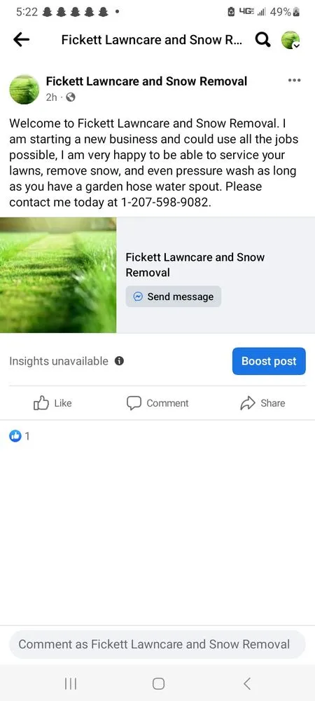 Custom yard cleanup service in Milbridge, ME by Fickett Lawncare and Snow Removal